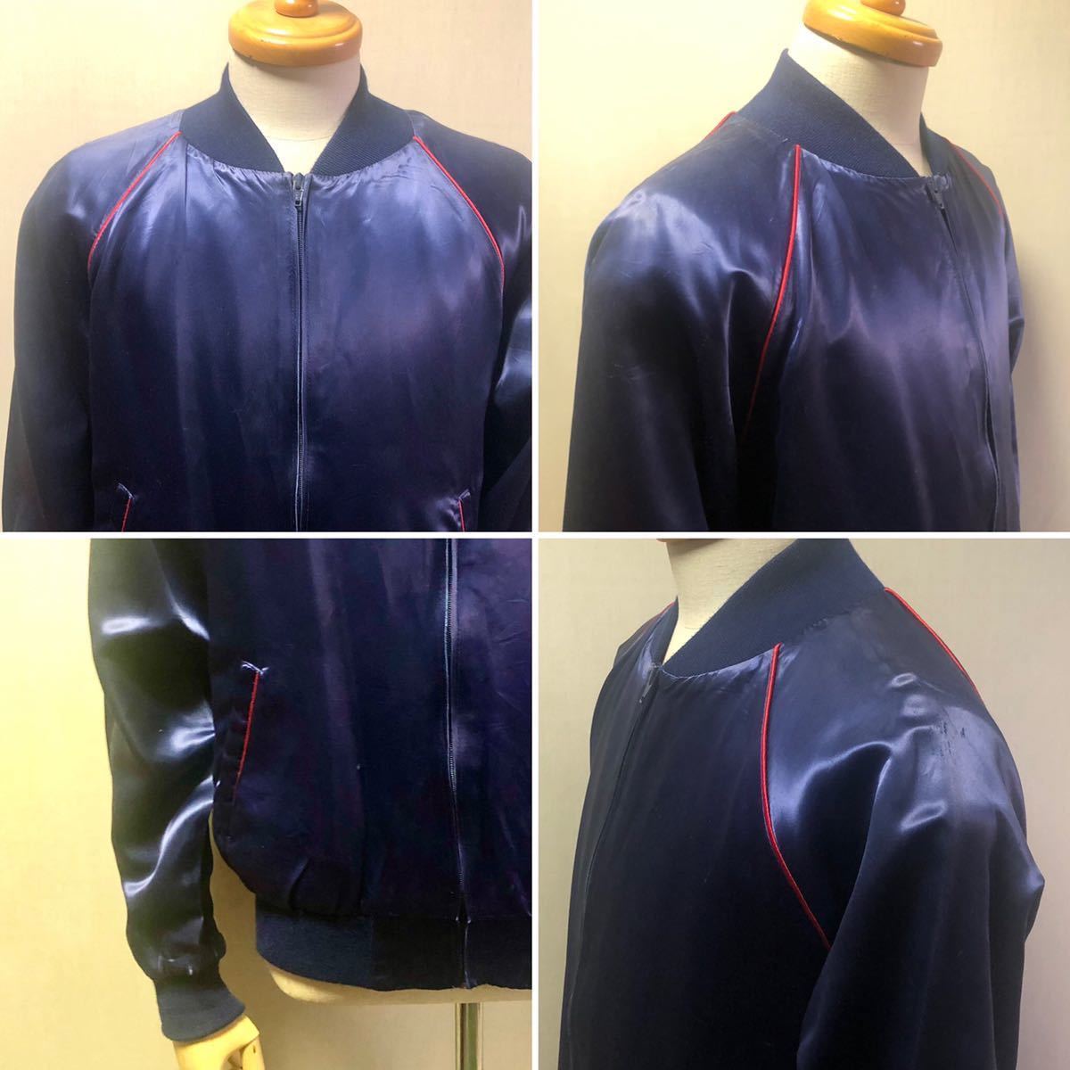 80s Walt Disney ミッキーマウス サテンジャケット Made in USA Size 42 L 5