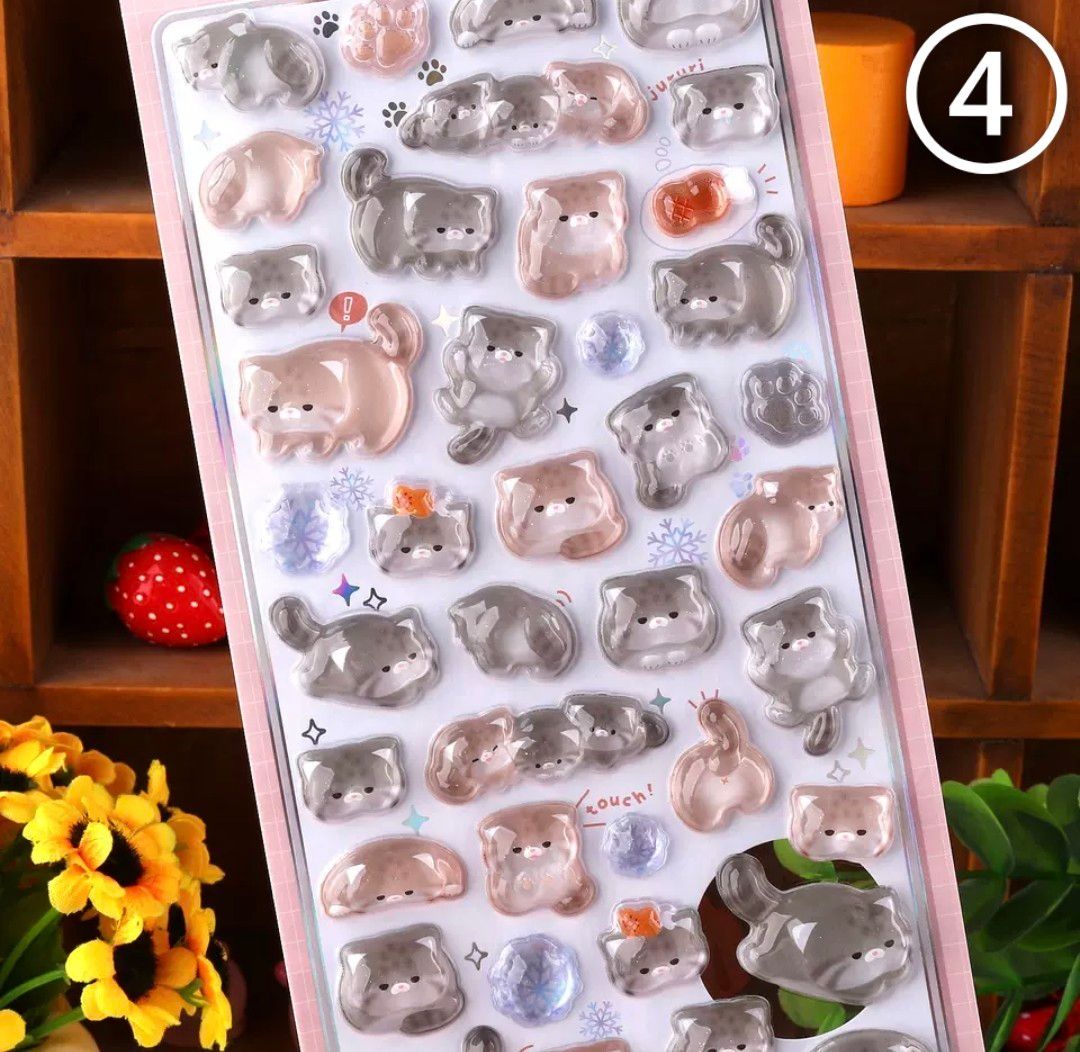 入手困難】ボンボンドロップシール アニマルシリーズ【④マヌルネコ
