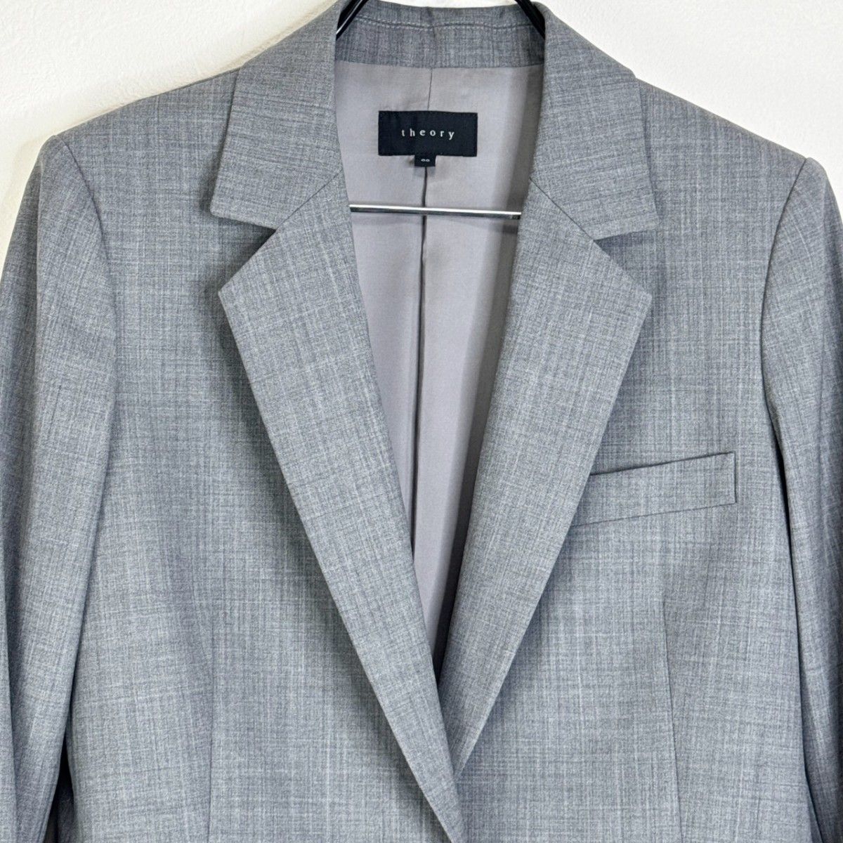 セオリー ウールブレンド生地テーラードジャケット グレー｜Yahoo