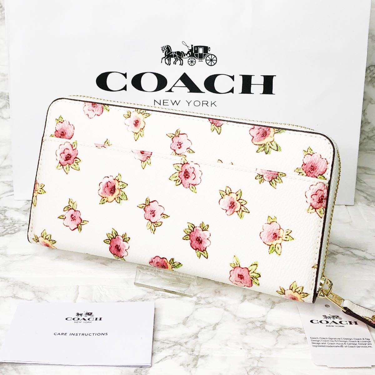 新品・未使用】COACH 花柄×ホワイト③ 長財布（¥10,900） | www.csi