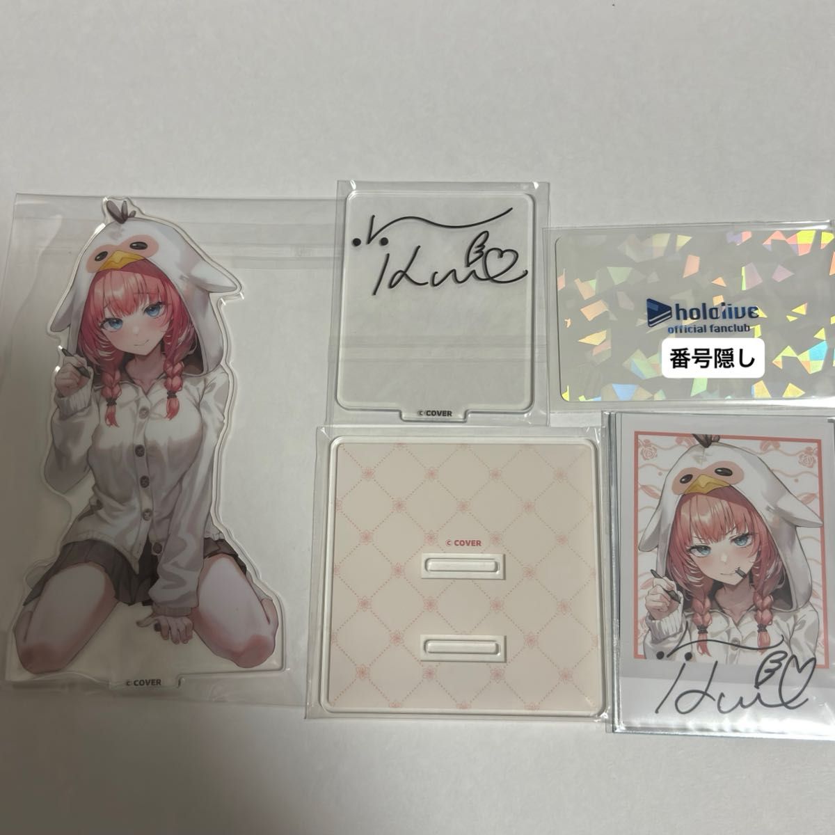 ホロライブ 鷹嶺ルイ 活動2周年記念 グッズ 直筆サイン FC会員証