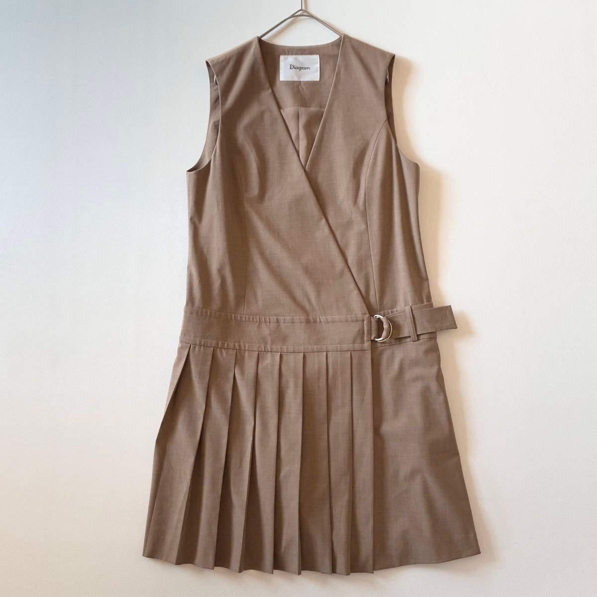 グレースコンチネンタル　プリーツラップジャンパースカート グレースコンチネンタル 23AW ダイアグラム プリーツラップジャンパー