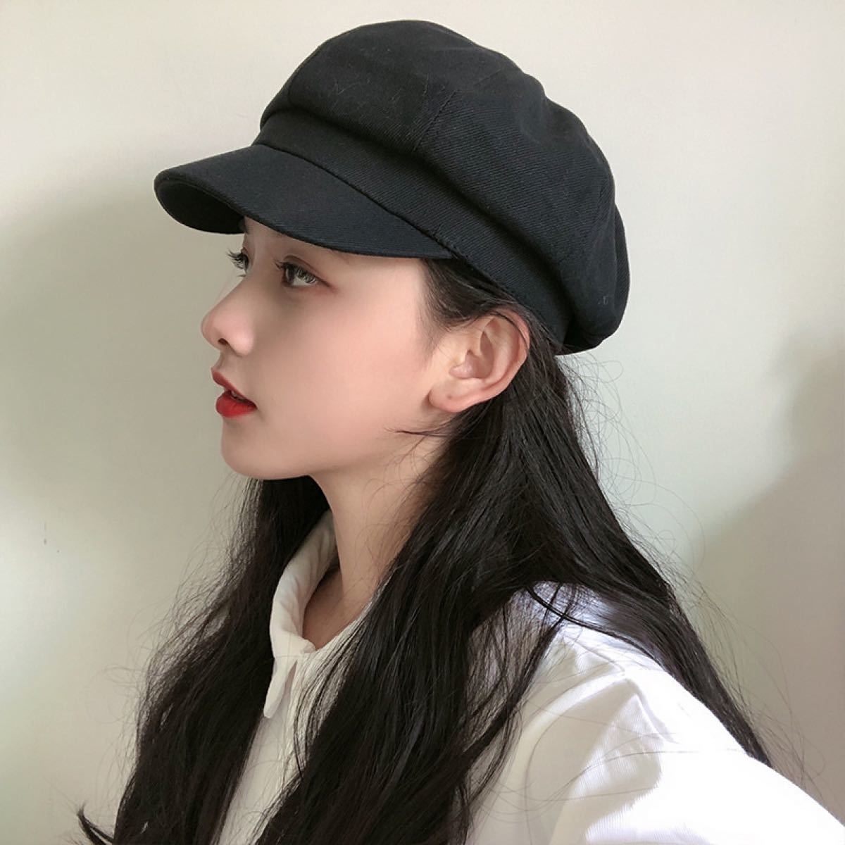 Paypayフリマ キャスケット シンプル モノトーン 黒 秋 冬 帽子 流行り 韓国 レディース Paypayフリマ キャスケット シンプル モノトーン 黒 秋 冬 帽子 流行り 韓国 レディース