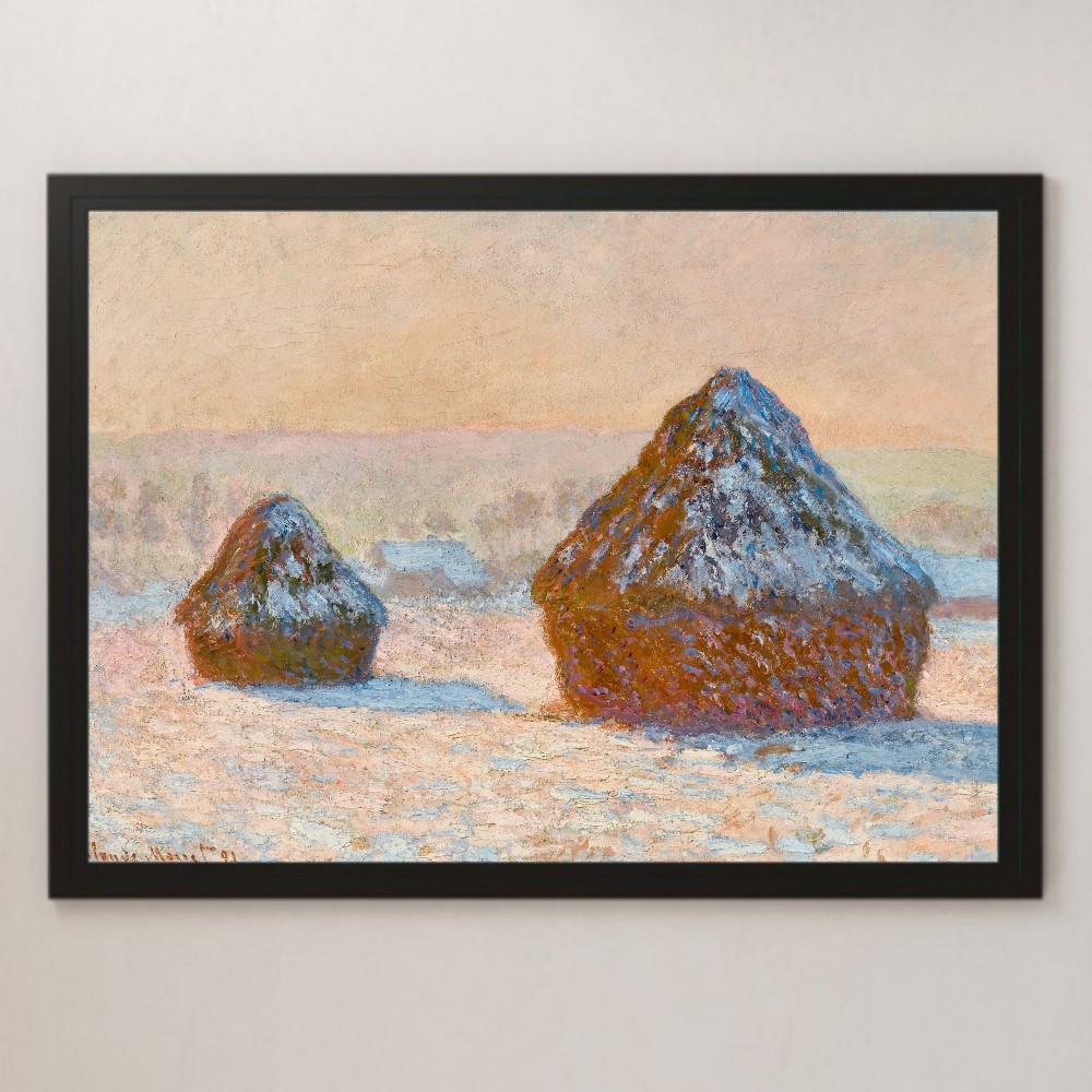 積みわら、雪と日光の効果 クロード·モネ | 油絵複製画 | KOSH