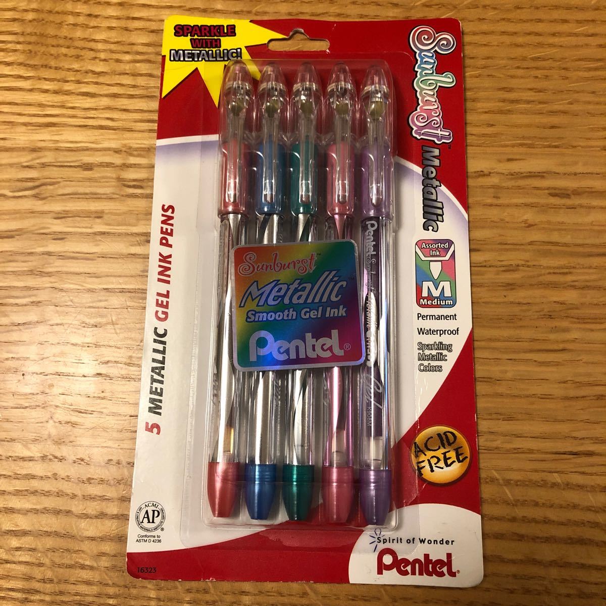 ぺんてる　Pentel USA Sunburst Metallic 5本セット