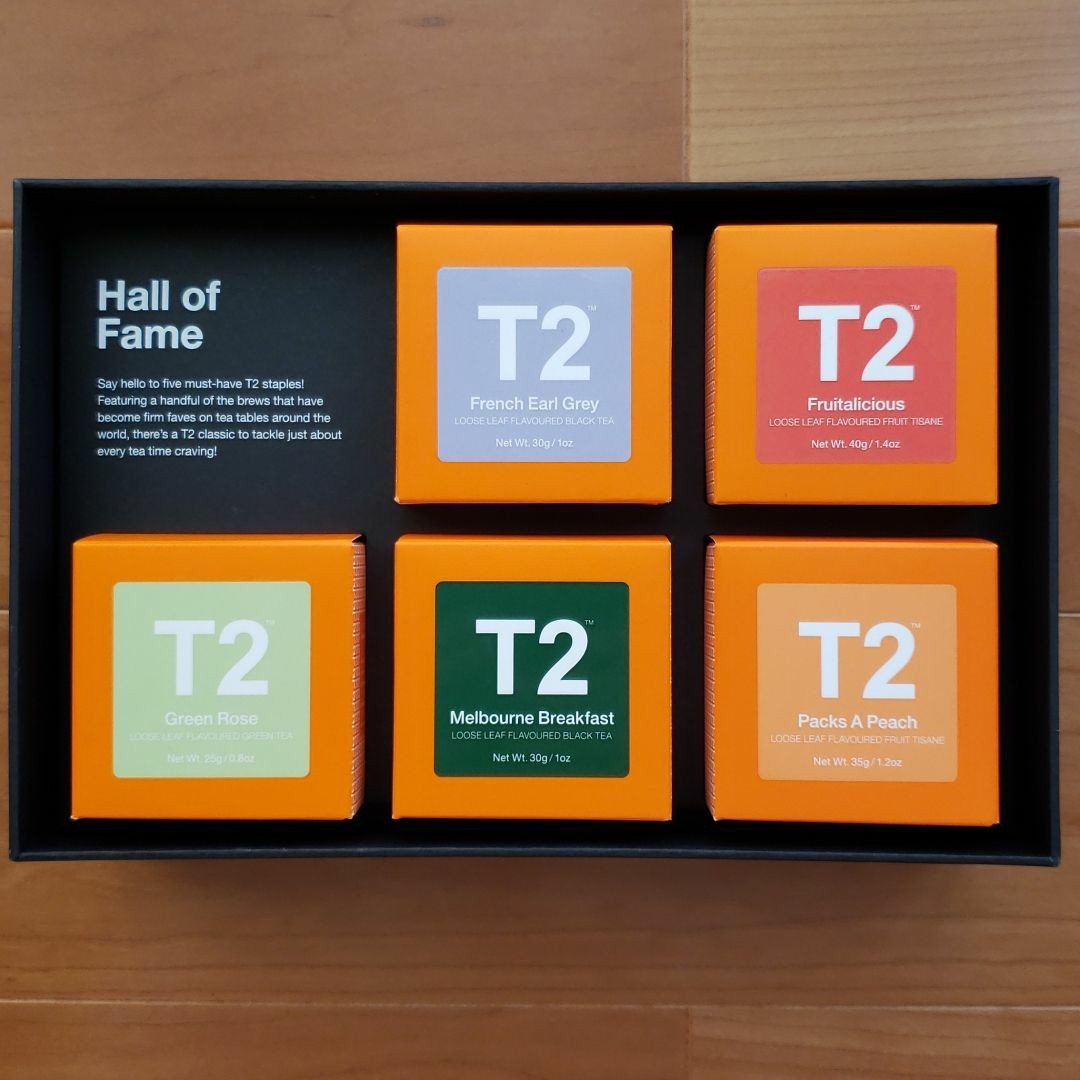 【お値下げ】T2 Five Hall of Fame　人気フレーバー茶葉 5種　紅茶ギフト