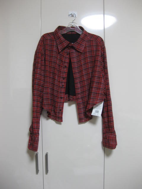 * Egoist * check * rear * back exists in 2.. pocket . Point * blouse jacket *7245 jpy * new goods tag attaching * Point ..