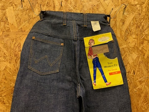  брюки неиспользуемый товар! Wrangler Wrangler Denim джинсы индиго темно синий маленький размер FC243LP/ W24.5 letter pack почтовый сервис отправка возможно 