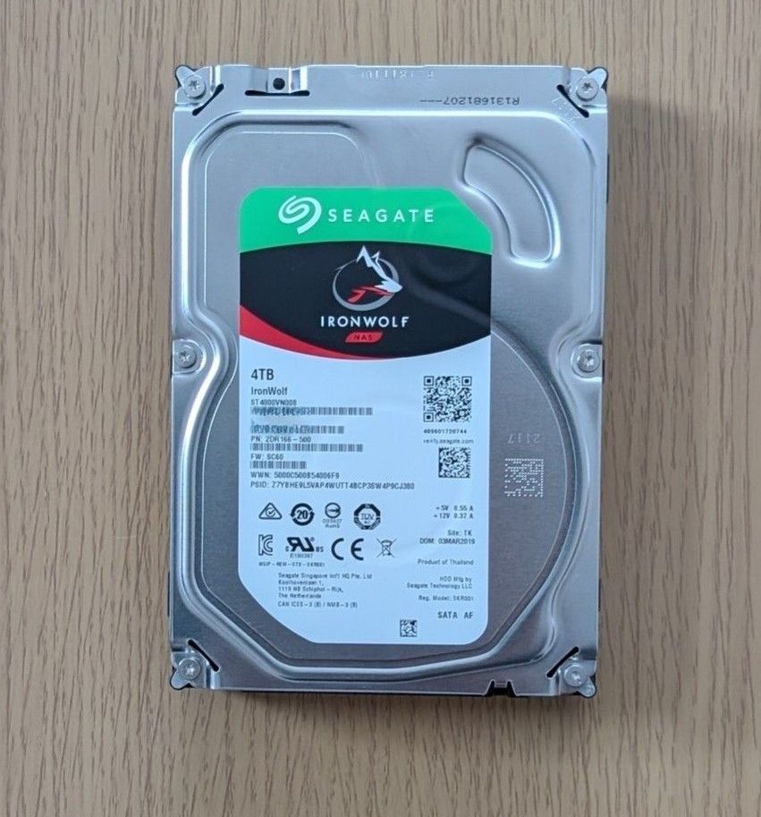 Seagate IronWolf 4TB NAS HDD ST4000VN008 内蔵ハードディスク｜Yahoo