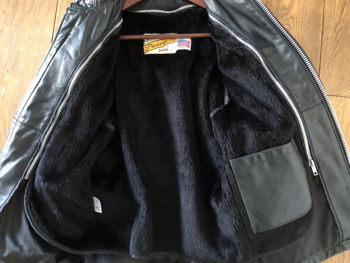 Schott 641 70s 牛タグ ボアライナー付 サイズ34|Yahoo!フリマ Schott 641 70s 牛タグ ボアライナー付 サイズ34|Yahoo!フリマ