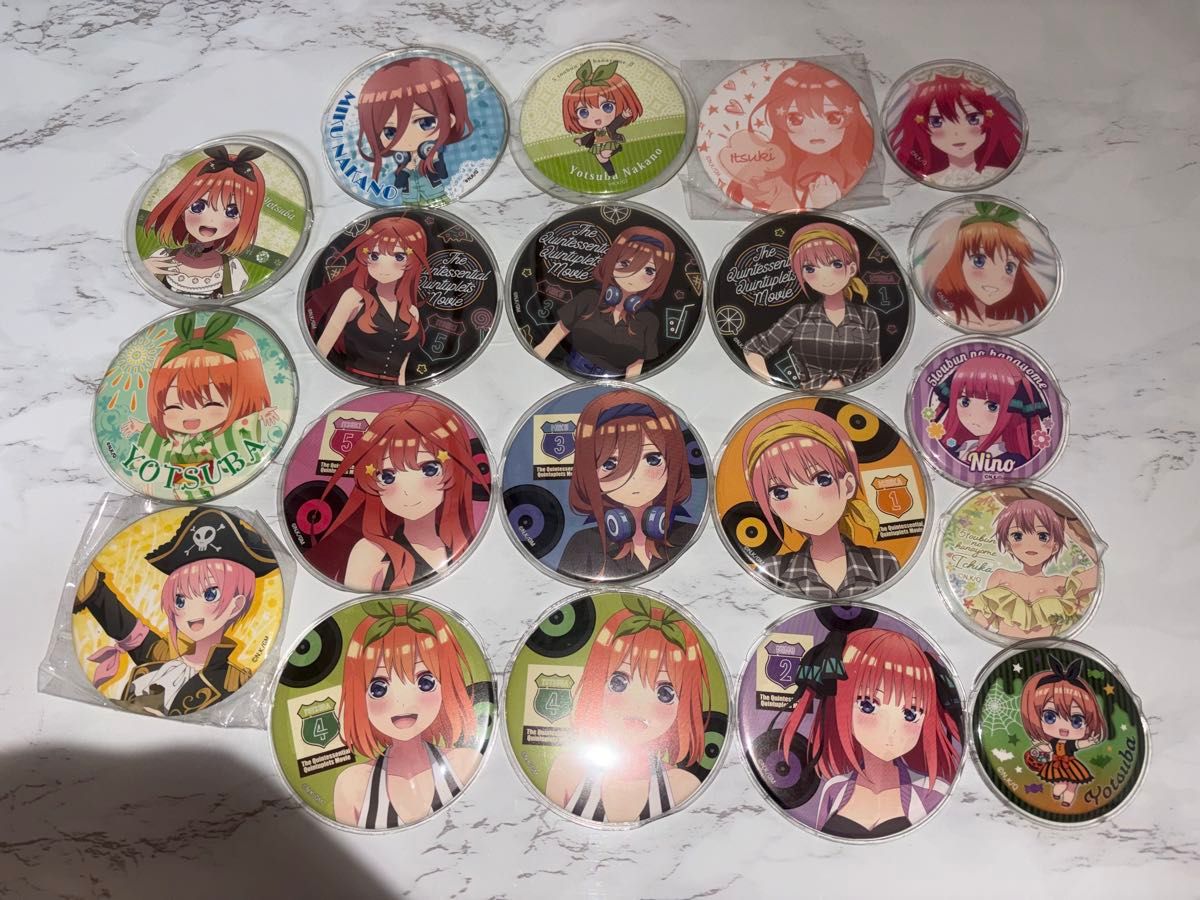 五等分の花嫁 一花 二乃 三玖 四葉 五月 全員 まとめ売りカード 缶バッジ 五等分の花嫁 缶バッジ まとめ売り 中野一花 二乃 三玖 四葉 五月