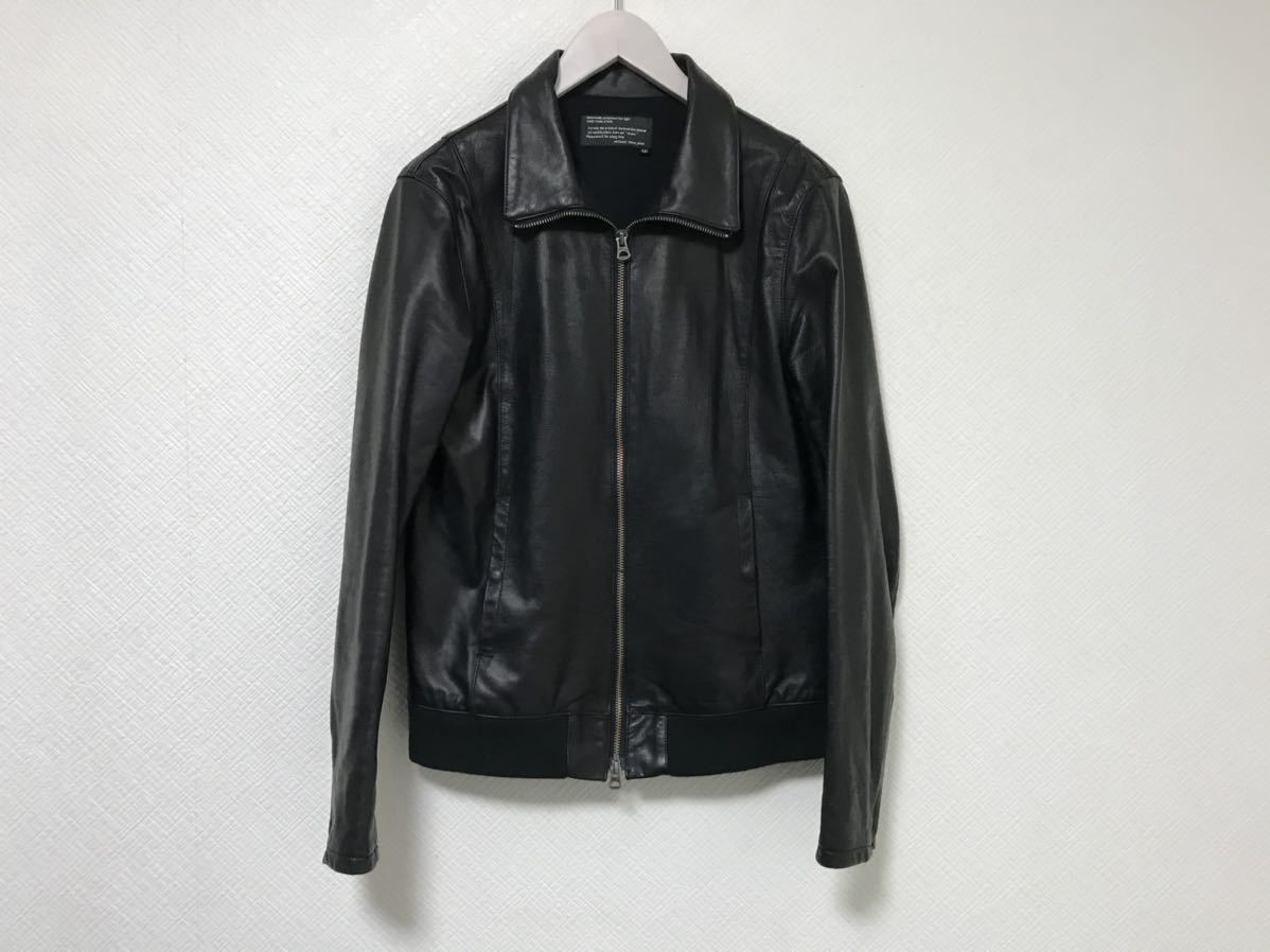 国内配送 美品本物シャマshama本革カウレザー牛皮ライダースジャケット