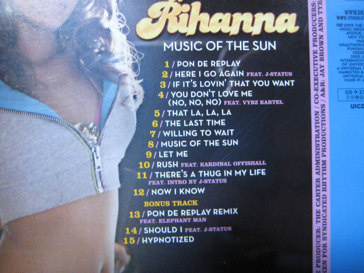 CD★リアーナ Rihanna ミュージック・オブ・ザ・サン Music of the sun★7823_画像3