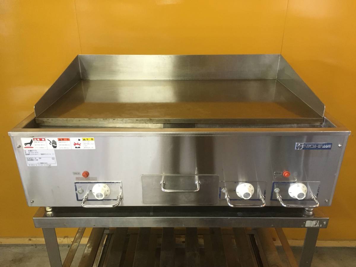 動作確認済 ニチワ 電気グリドル 鉄板 TEG-900 2015年製 厨房機器 岐阜発