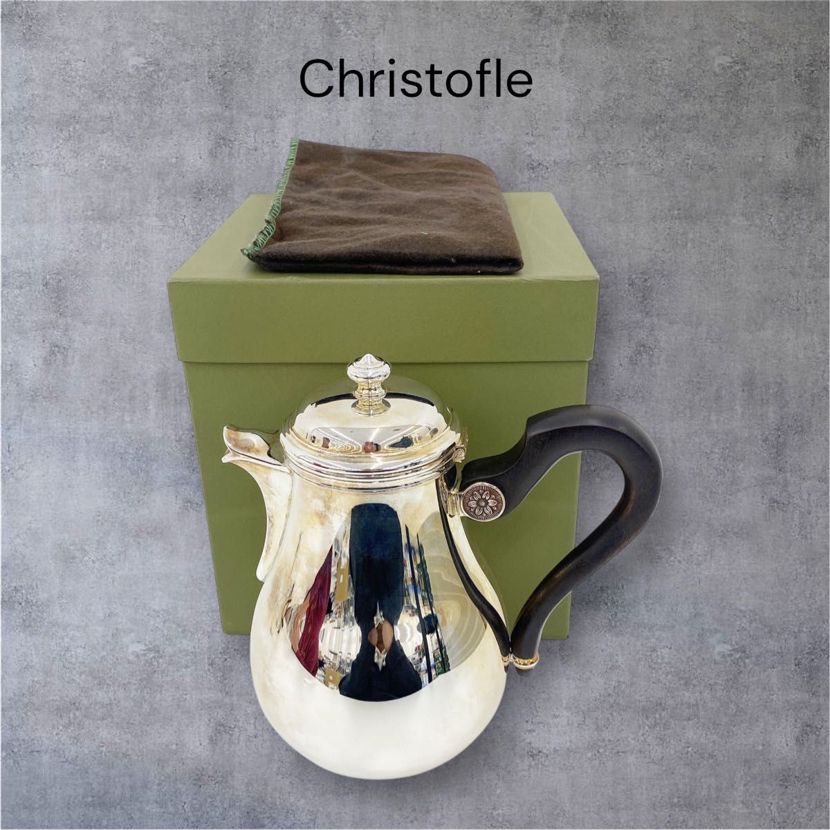 ＊Christofle＊ クリストフル ミルクポット クリーマー アルビ 美品】Christofle クリストフル アルビ ティーポット 8カップ｜Yahoo