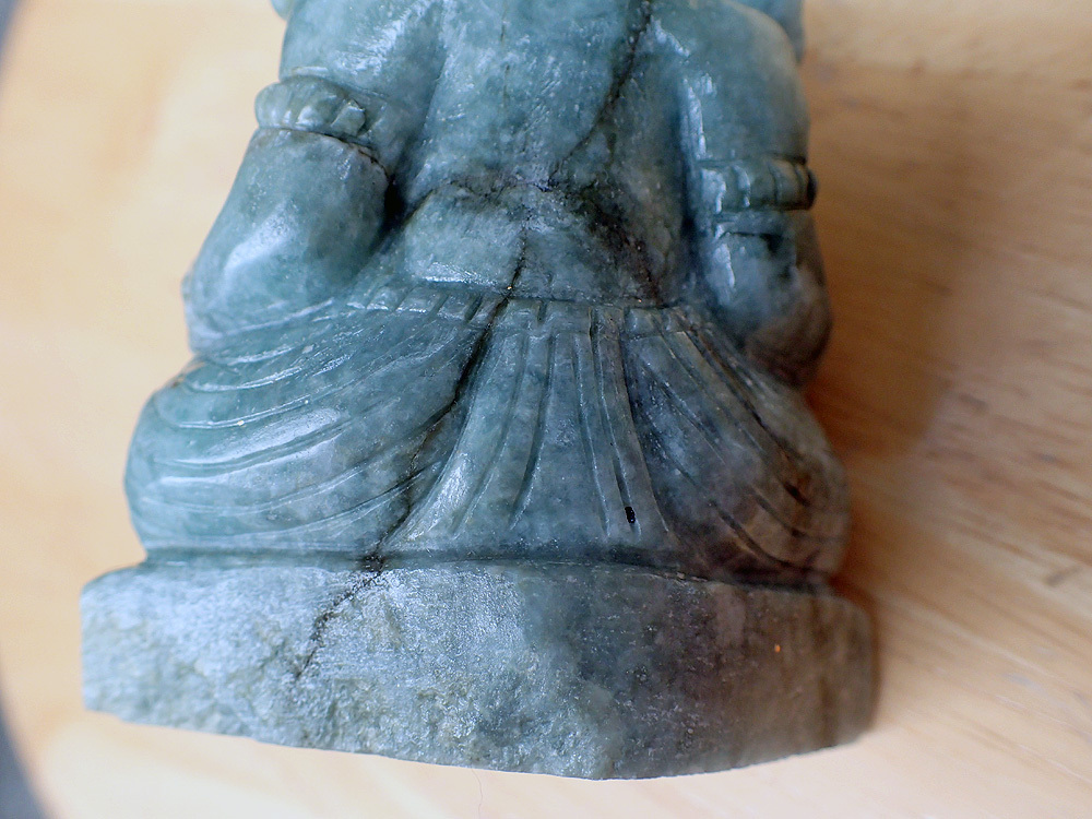 ガネーシャ ＿翡翠 (ヒスイ＿352g)【天然石】インドの神様_画像10