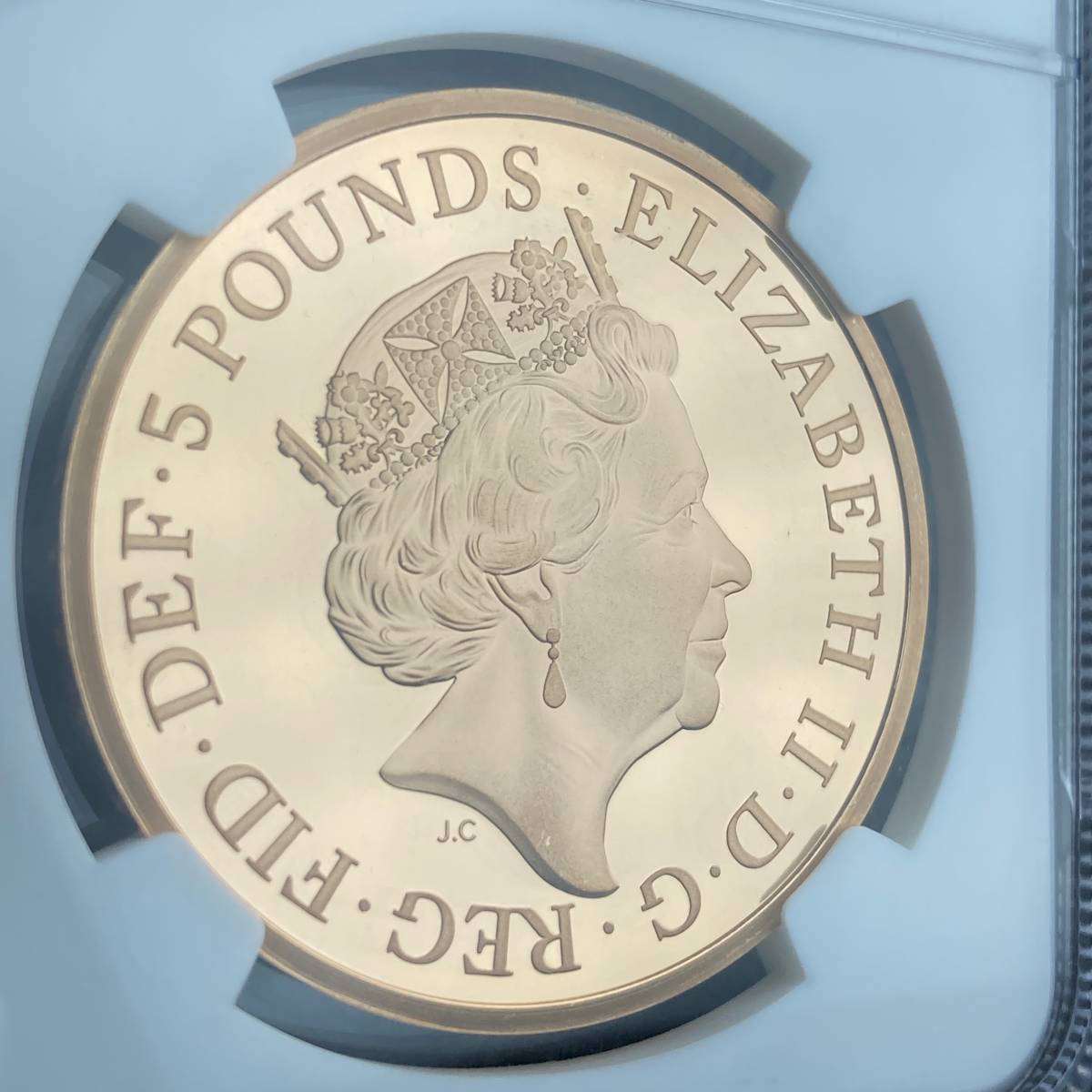 【鑑定4枚】2017年 イギリス ウィンザー朝 100周年 記念金貨 5ポンド 金貨 NGC PF69UC ER 投資 英国 アンティークコイン モダン 人気の画像7