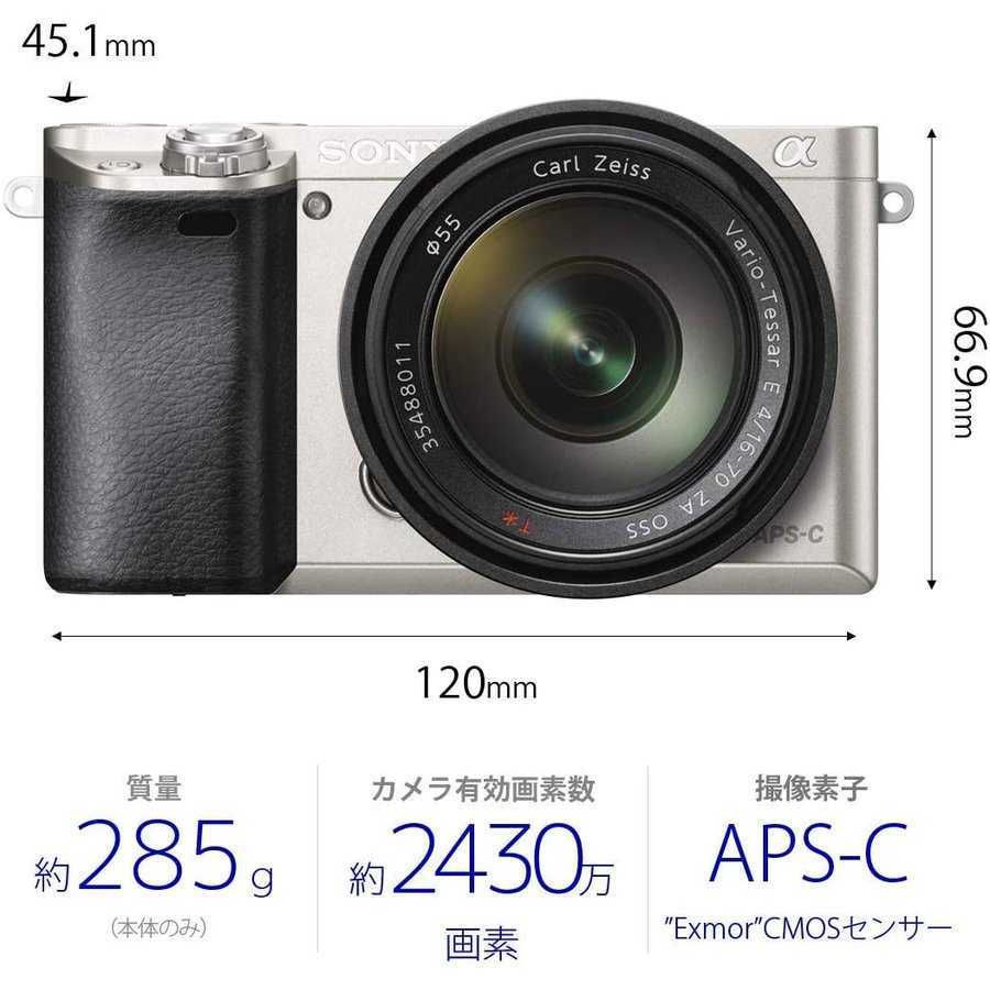ソニー SONY α6000 ILCE-6000 レンズセット シルバー ミラーレス 一眼