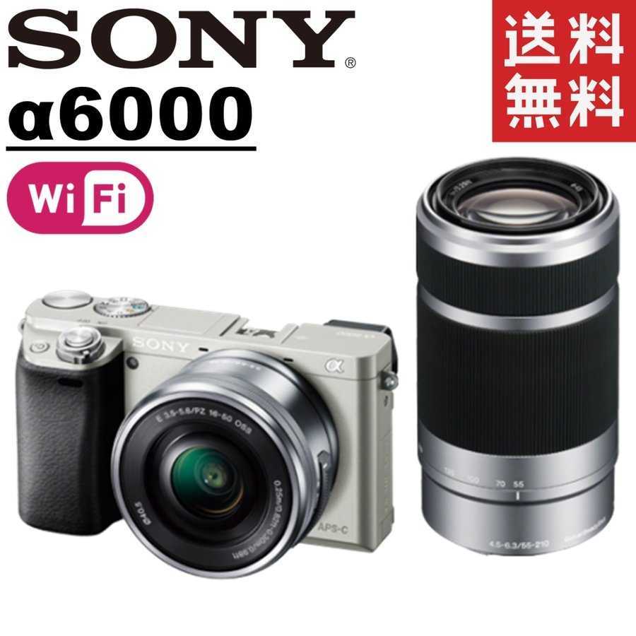 完売】 ダブルレンズセット ILCE-6000 α6000 SONY ソニー シルバー