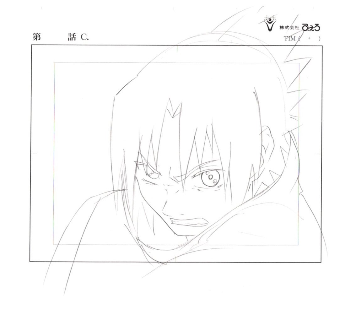 NARUTO　ナルト　原画セット　2　　　　　　♯　セル画　レイアウト　イラスト　設定資料　アンティーク_画像1