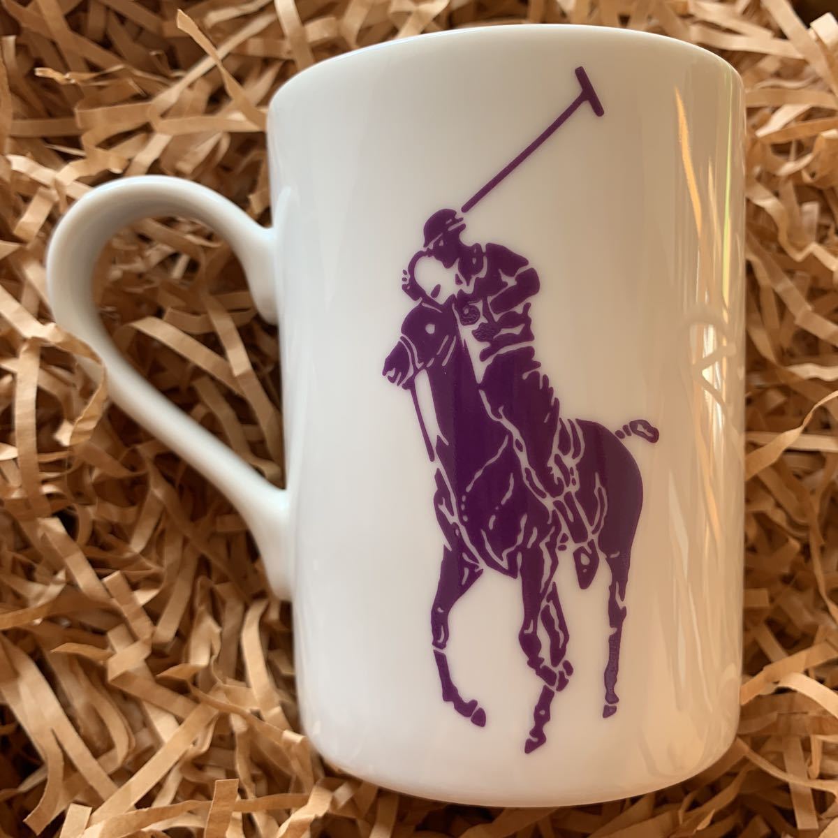 RALPH LAUREN ラルフローレン マグカップ ラルフ POLO ロゴ ポニー マーク 紫 ビッグポニー 新品 自分ご褒美 プレゼント 廃盤色 レアカラー