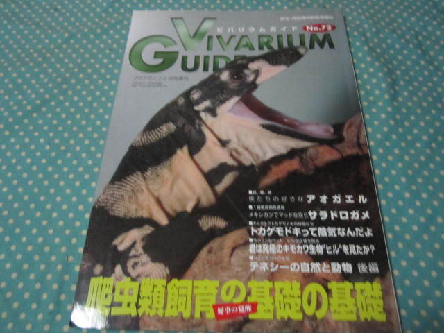 ビバリムガイド７２　　アクアライフ２月号増刊　爬虫類飼育の基礎の基礎_画像1