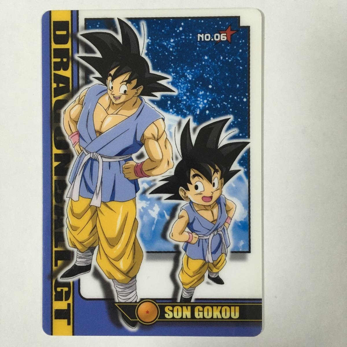 ヤフオク ドラゴンボールgt グミカードダスno 06孫悟空 6