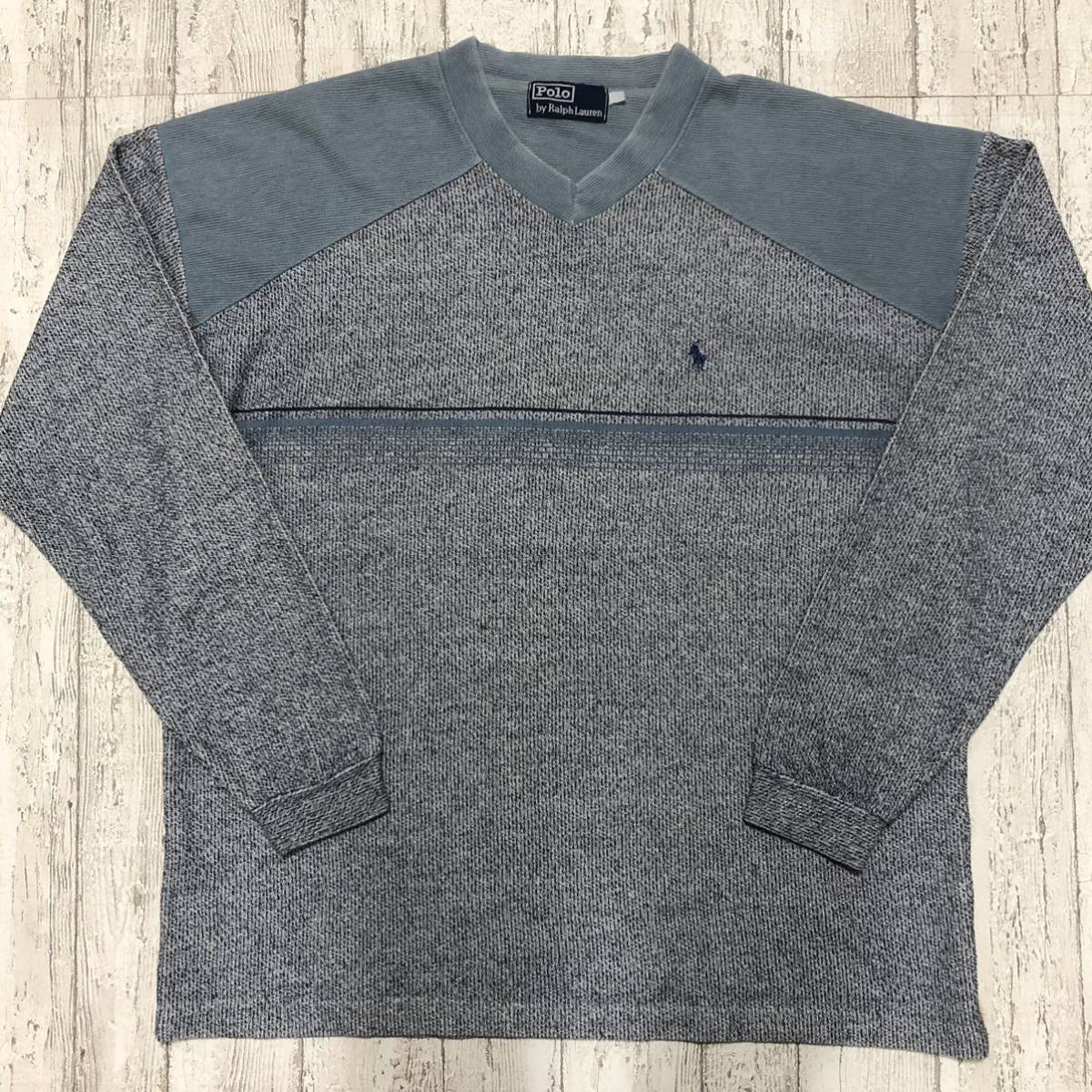 廃盤商品】Polo by Ralph Lauren ポロバイラルフローレン ニット 杢