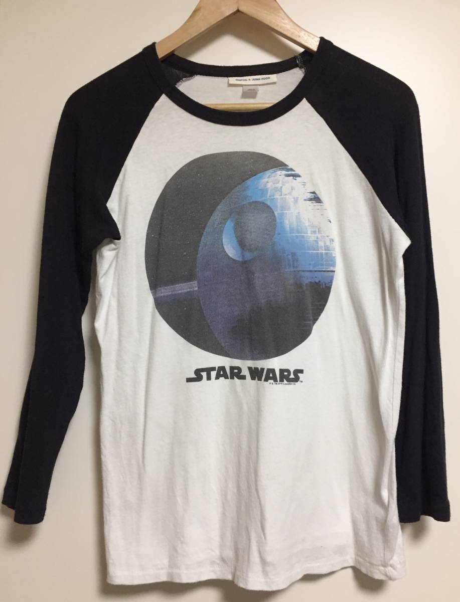 * collaboration T-shirt *GapKids+JUNK FOOD* junk food *STAR WARS*150*la gran Baseball T-shirt * cotton 100