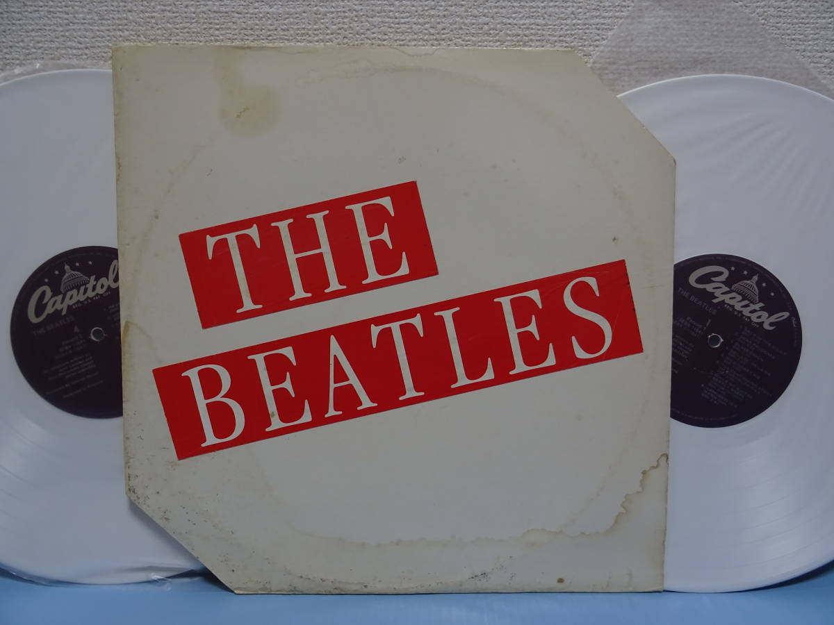 BEATLESビートルズ★WHITE ALBUM ホワイトカラー盤LP！２枚組 US盤 ジャケ難アリ CAPITOL 珍盤？謎盤？ブート？_画像1