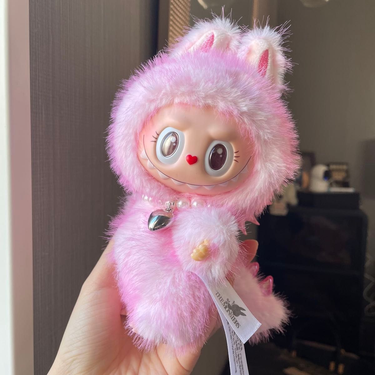 ラブブ ぬいぐるみ ピンク 小天使 Zimomo LABUBU マスコット