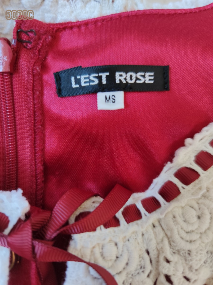 L'EST ROSE　4点セット　ワンピース　冬　半袖　付け襟　クリスマス
