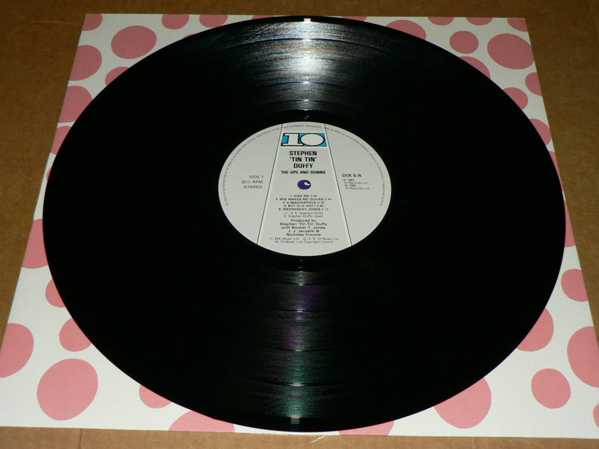LP（英盤）／STEPHEN　TIN　TIN　DUFFY　「THE　UPS　AND　DOWNS」　ヒットシングル「KISS　ME」収録　’85年盤／美盤_A面＝美盤