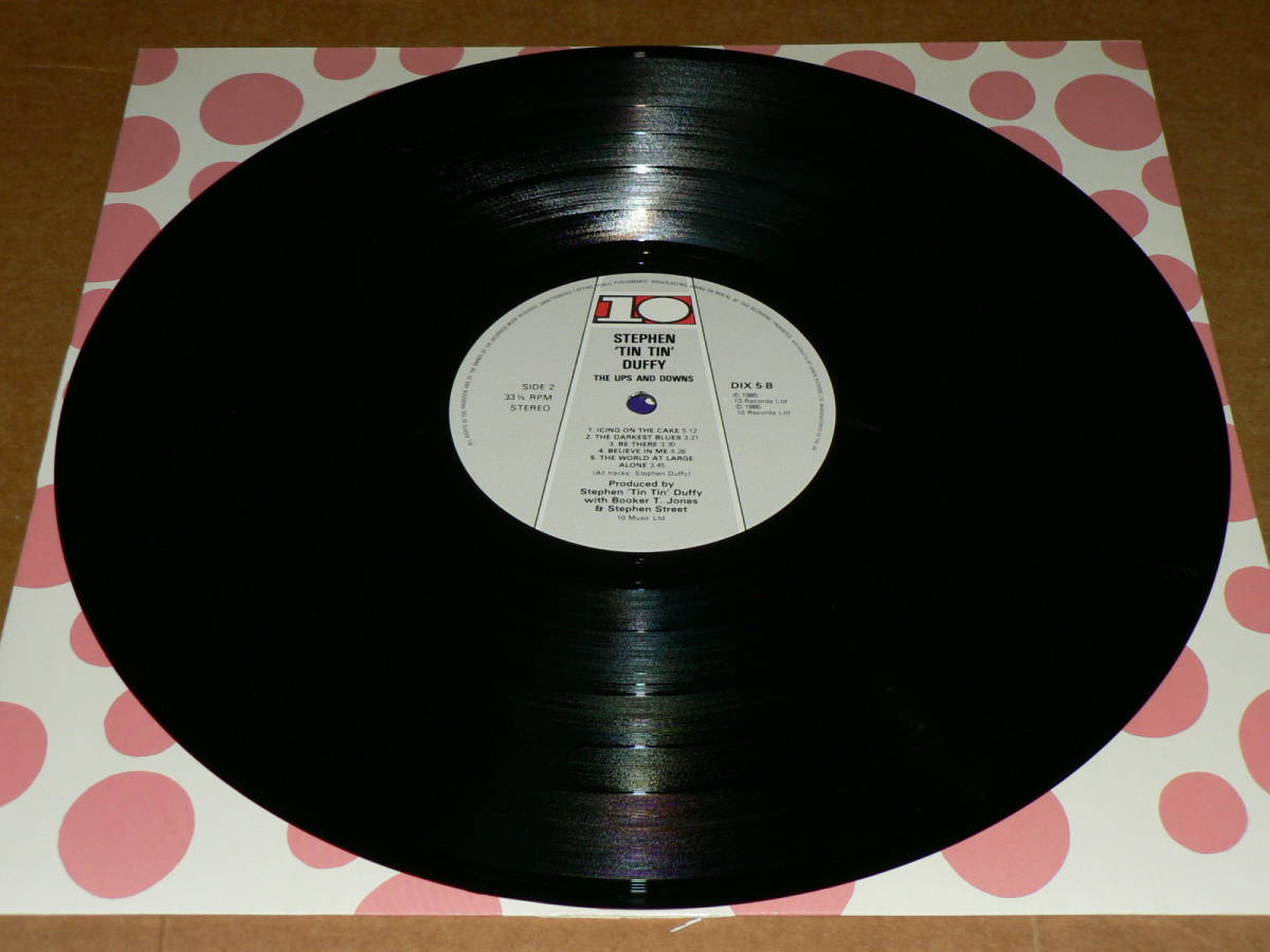 LP（英盤）／STEPHEN　TIN　TIN　DUFFY　「THE　UPS　AND　DOWNS」　ヒットシングル「KISS　ME」収録　’85年盤／美盤_B面＝美盤