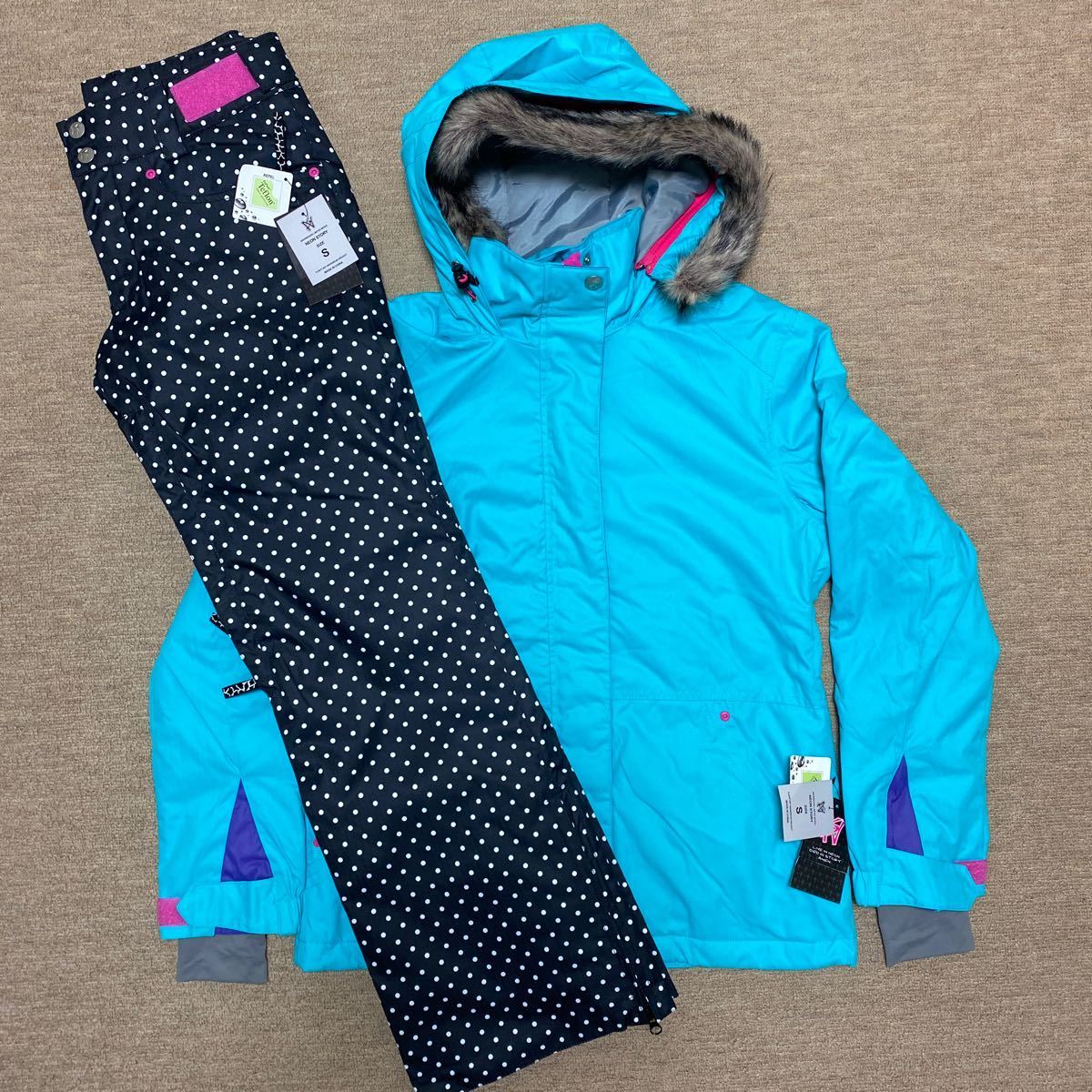 ☆新品タグ付き☆NEON STORYスノーボードウェア上下セット☆レディース ...