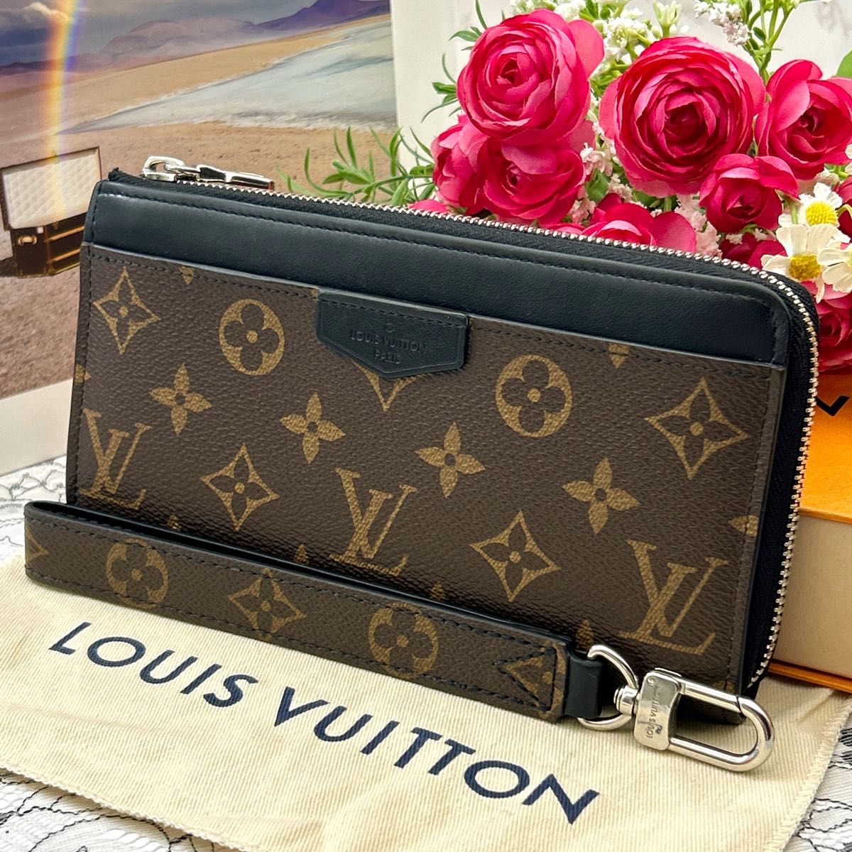 【極美品】ルイヴィトン モノグラム マカサー ジッピードラゴンヌ 長財布 極美品 ルイヴィトン モノグラム マカサー ジッピードラゴンヌ 長財布