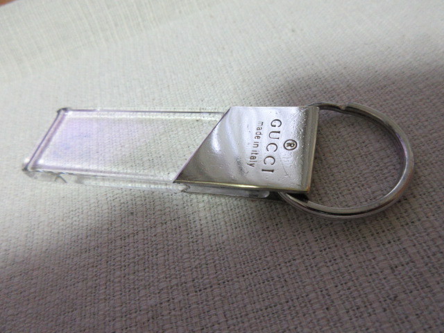  Gucci GUCCI clear plate key holder ( used )