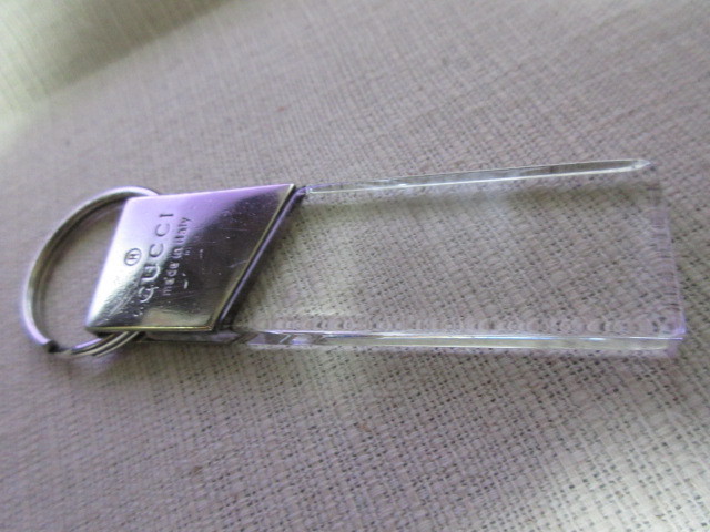  Gucci GUCCI clear plate key holder ( used )