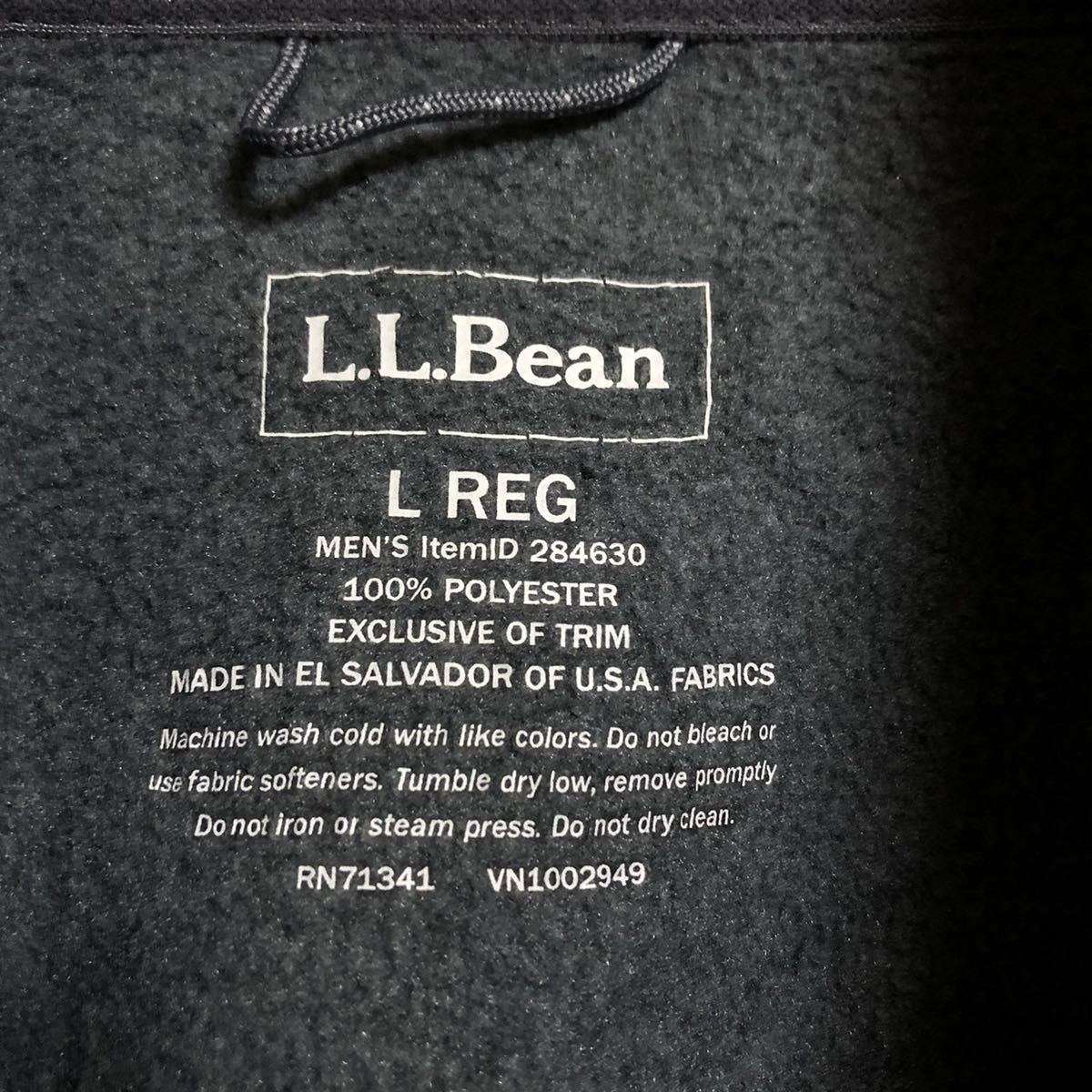 大人気】L L Bean エルエルビーン 刺繍ロゴ ポーラテック 縦 大人気】L L Bean エルエルビーン 刺繍ロゴ ポーラテック 縦