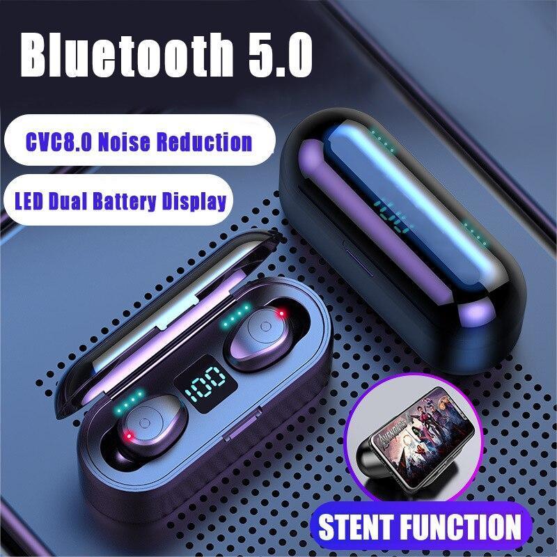 Bluetooth V5.0イヤホンワイヤレスイヤホンステレオスポーツワイヤレスヘッドセット2000 2600mahのパワーiphone xiaomi