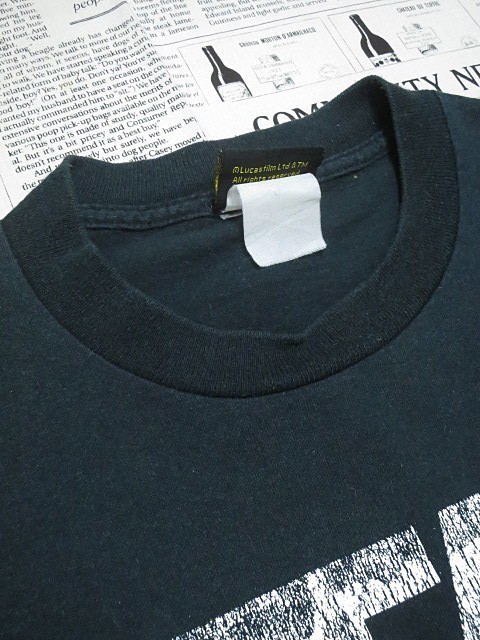 スターウォーズ STAR WARS Tシャツ 半袖 ロゴプリント 黒 ブラック X-003953 ゆうパケット_画像3