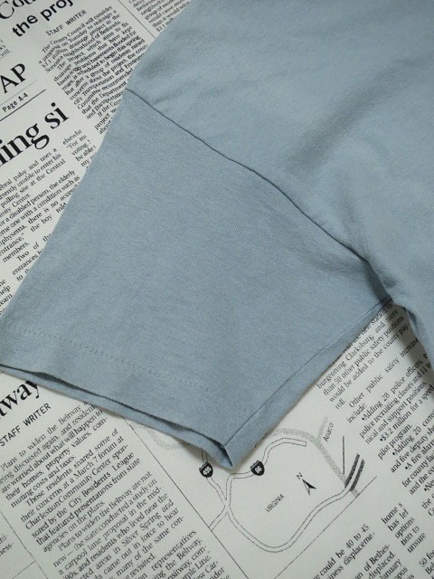 クイックシルバー QUIKSILVER Tシャツ アメリカ製 半袖 ロゴプリント キッズ 子供服 M ブルーグレー X-003927 ゆうパケットの画像6