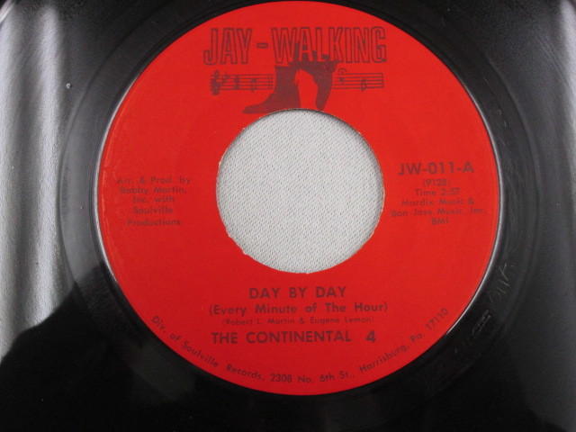 【SOUL ７”】THE CONTINENTAL 4 / DAY BY DAY、WHAT YOU GAVE UP _画像2