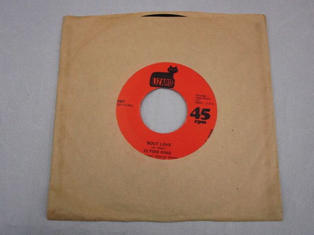 【SOUL ７”】CLYDIE KING / BOUT LOVE、FIRST TIME LAST TIME _画像1