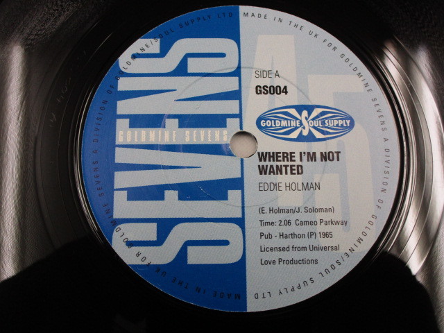 【SOUL ７”】EDDIE HOLMAN / WHERE I'M NOT WANTED、IRMA & THE FASCINATORS / YOU NEED LOVE _画像2
