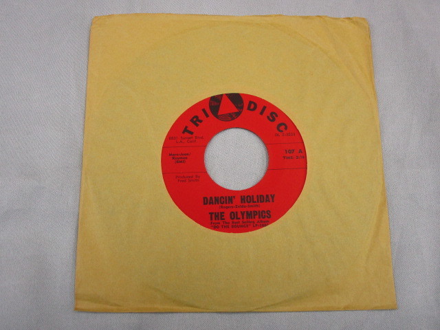 【SOUL ７”】THE OLYMPICS / DANCIN' HOLIDAY、DO THE SLAUSON SHUFFLE _画像1