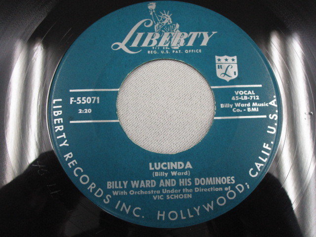【SOUL ７”】BILLY WARD & HIS DOMINOES / STAR DUST、LUCINDA_画像3