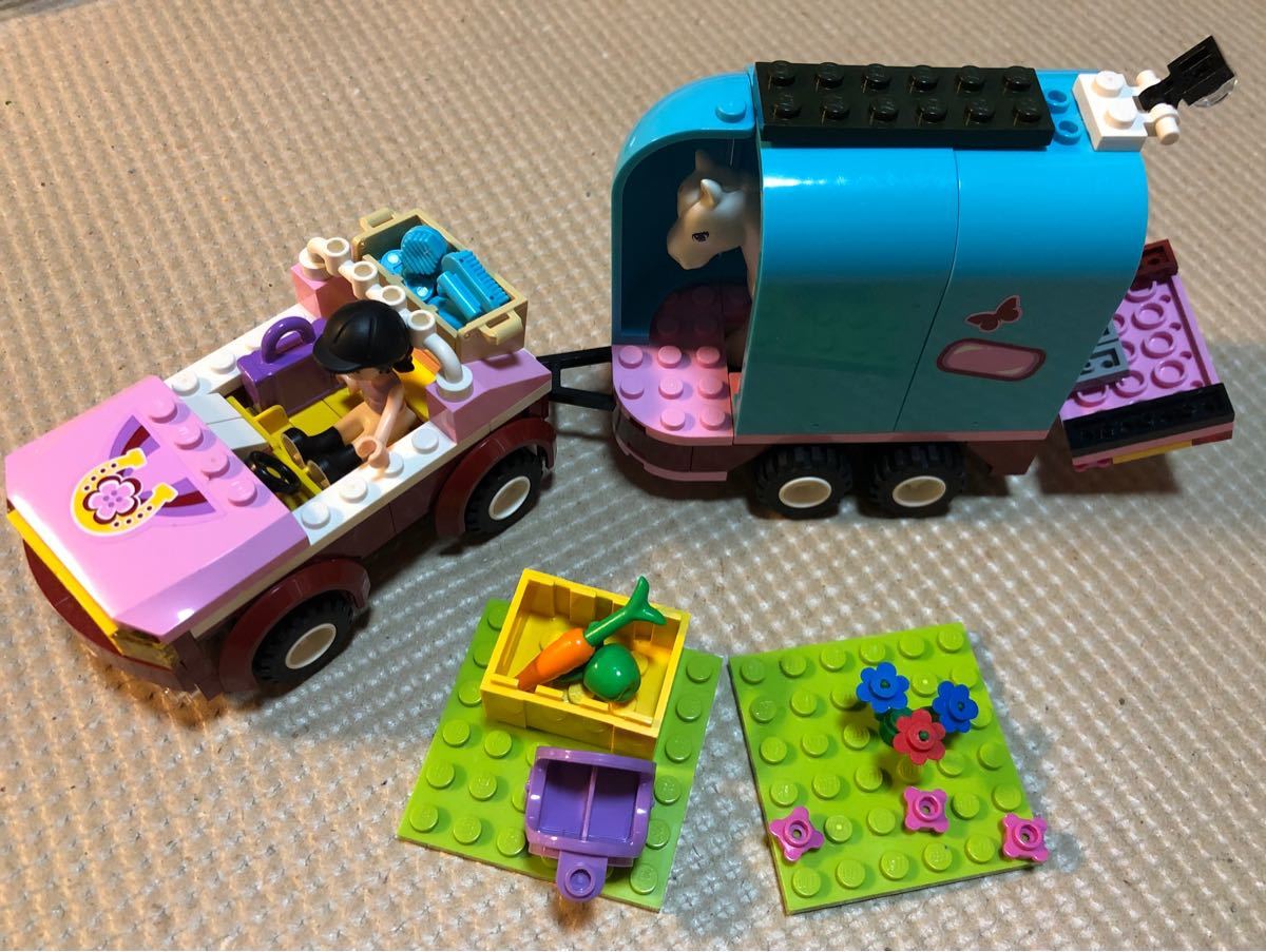 LEGOレゴブロックいっぱいまとめ売り!部屋遊びが楽しい!青いバケツ、レゴフレンズ競走馬、メガブロックポケモン