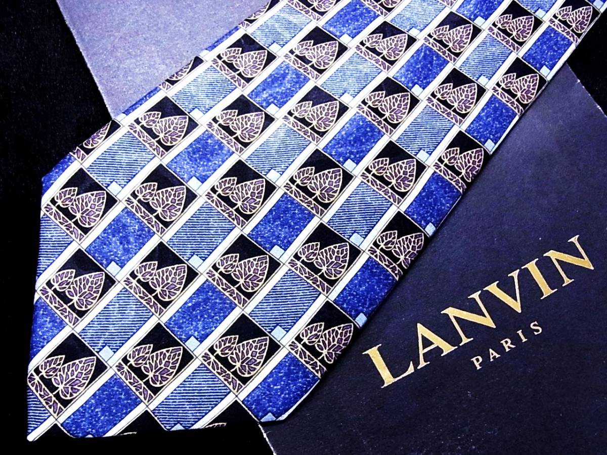 *:.*:【新品N】*:.*7862 ランバン「葉」【LANVIN】ネクタイ_画像1