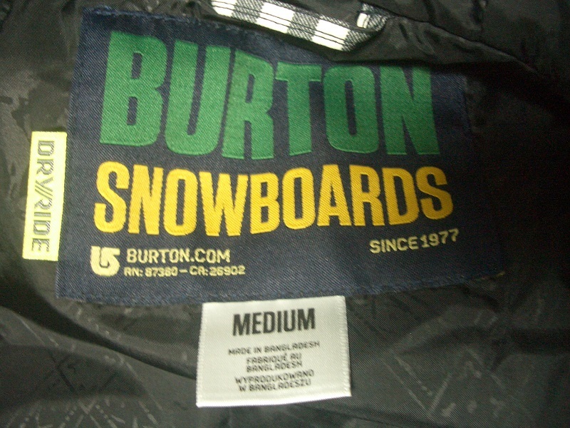 送料込 新品 BURTON バートン 上下セット サイズM MB POACHER JKT MZ CARGO PT MID CAMPFIRE 送料無料_画像9